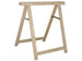 2 PZ CAVALLETTI CAVALLETTO IN LEGNO CM.75X75 LEGNO DI FAGGIO LISTELLI 4X1.6CM