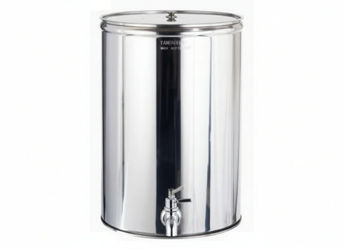 SERBATOIO ACCIAIO INOX CONTENITORE ENOLOGICO VINO OLIO CISTERNA RECIPIENTE LT300