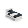 LINEA MODERN LETTO SINGOLO BIANCO FRASSINO CM. 200X98X85