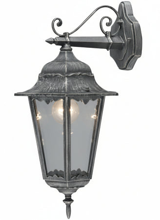 LANTERNA IRLANDA W100 IN ALLUMINIO PRESSOFUSO VERNICIATO GRIGIO GHISA