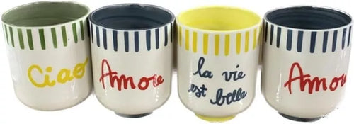 Set 6 Bicchierini Casa Amor Assortiti 240H&H