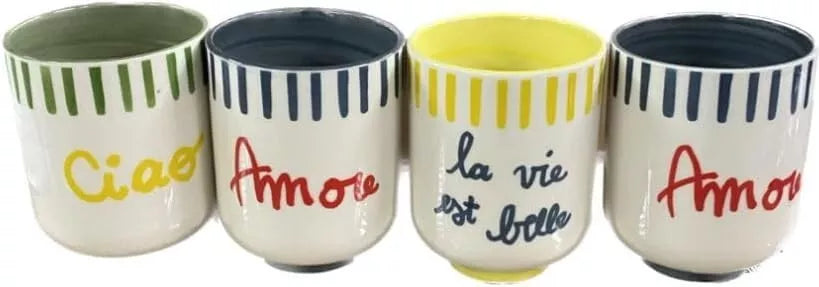 Set 6 Bicchierini Casa Amor Assortiti 240H&H