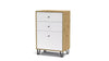 CASSETTIERA BOLLO 3 CASSETTIO CM. 63X40X95 ROVERE ARTIS/BIANCO