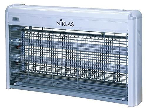 ELETTROSTERMINATORE NIKLAS PER INSETTI ALLUMINIO 2X8W CM. L35xP10xH26