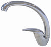 MISCELATORE LAVELLO A CANNA ALTA PERLA IN ACCIAIO CROMATO CARTUCCIA mm. 40