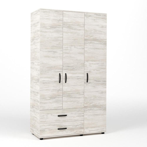 Kit Armadio 3 Ante con 2 Cassetti cm. 120x52x205H