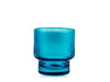 Conf 6 bicchieri Bliss in vetro rigato Blue 32 clH&H