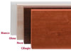 MENSOLE IN LEGNO SQUADRATE CM.60X20X1.8 COLOR NOCE/OLMO/BIANCO