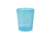 Confezione 6  bicchieri liquore giada in vetro azzurro cl 5H&H