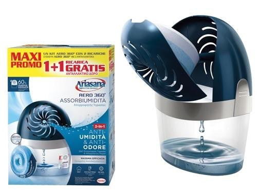 KIT ARIASANA DEUMIDIFICATORE ASSORBI UMIDITA' AERO 360 KIT DEUMIDIFICATORE