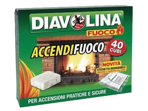 DIVAOLINA ACCENDIFUOCO 40 CUBETTI 6 CONFEZIONI PZ 240 CUBETTI