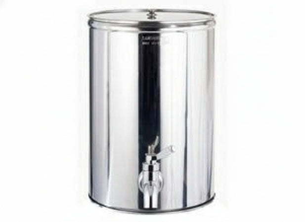 SERBATOIO ACCIAIO INOX CONTENITORE ENOLOGICO VINO OLIO CISTERNA RECIPIENTE LT150