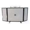 SCHERMI PARASCINTILLE FERRO BATTUTO SPORTELLO CM102X18X51 3ANTE CAMINO CAMINETTO