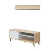 Mobile TV Kikua Plus 135x40x50H Rovere Canadian/Bianco Artik arredo interno