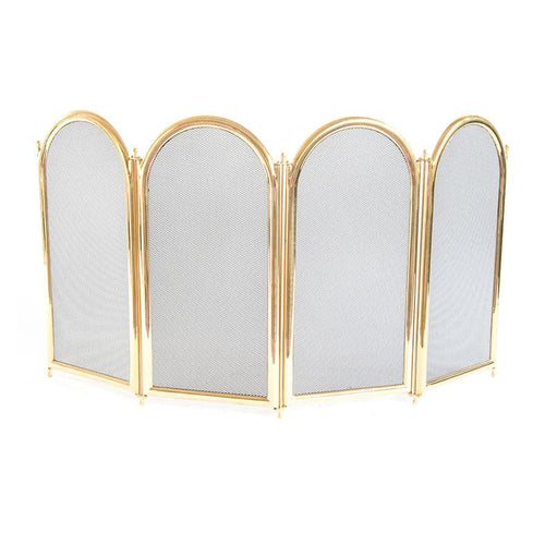 SCHERMI PARASCINTILLE OTTONE GOLDY 4 PORTE GRANDI OTTONATO CM. 102X2X52