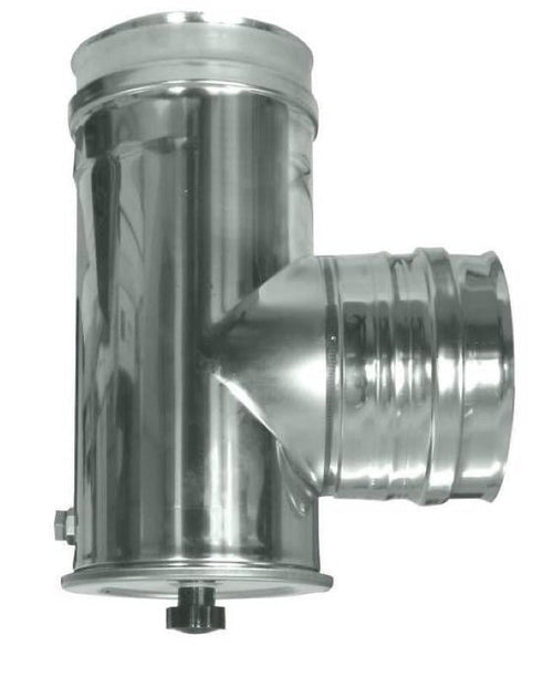 RACCORDO A T PER STUFA D.12 CM CANNE FUMARIE