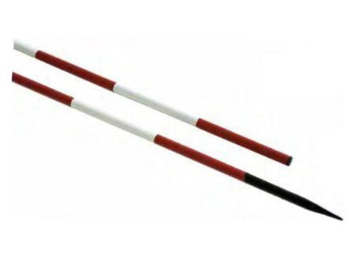 PALINA PALETTO SEGNALETICO TONDO IN METALLO H.160 BIANCO/ROSSO  22MM