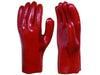 GUANTI IN PVC ROSSI ANTIACIDO GUANTI DI PROTEZIONE PEZZI 2