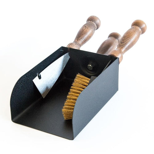 KIT ATTREZZI PULIZIA STUFA STUFE A PELLET SET 3 PZ PALETTA/SPAZZOLA/RASCHIETTO