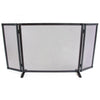 SCHERMI PARASCINTILLE RIBATTINO CON ALI IN FERRO BATTUTO CM. 101x18x52
