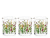 confezione tre bicchieri bloom decorati cl 25.H&H