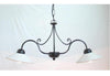 LAMPADARIO 2 LUCI A BILANCERE ATMOSFERA FERRO BATTUTO LAMPADE LANTERNE LAMPIONE
