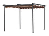 GAZEBO PERGOLA CON TELO RICHIUDIBILE RETRATTILE MT. 3x3X2.2H