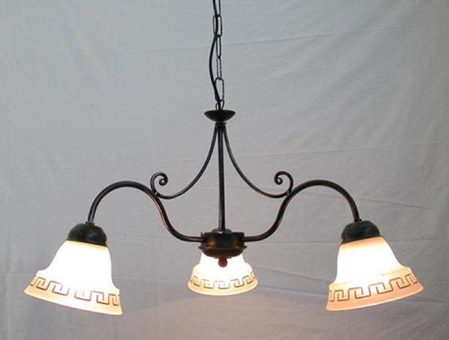 LAMPADARIO ATENA A 3 LUCI LANTERNA APPLIQUE LAMPIONE LAMPADE