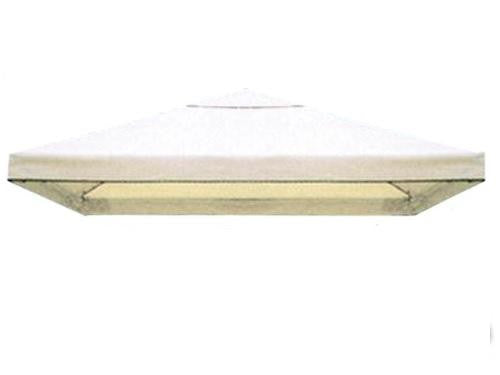 TELO DI RICAMBIO PER GAZEBO CON BORDO MT.3X3 BIANCO TELI GAZEBI ARREDO GIARDINO