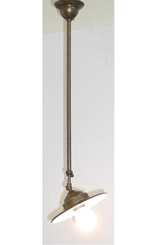 LAMPADARIO LAMPADA APPLIQUE TELESCOPICO ORIENTABILE PIATTO FERRO BATTUTO