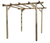 GAZEBO PERGOLA IN PINO IMPREGNATO CM. 300X300X240H