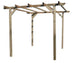 GAZEBO PERGOLA IN PINO IMPREGNATO CM. 300X300X240H