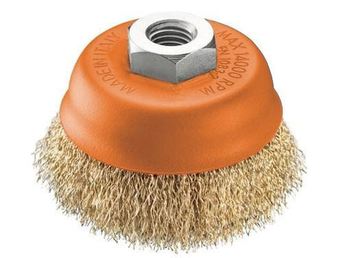 SPAZZOLE A TAZZA BRIXO DA 80 / 100 / 120 MM ATTACCO M14 UTENSILI ELETTRICI