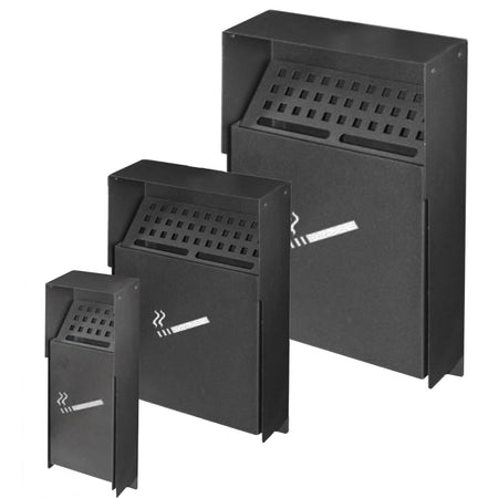 Spegni sigaretta da parete portacenere per esterno in ferro battuto h 33 cm