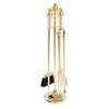 SET ATTREZZI CAMINO MOD. OTTONE PRAGA CM.18XH70 ACCESSORI PER CAMINETTO