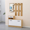 Kirt Mobile ingresso con specchio e scarpiera Rudolf XL cm. 100x180