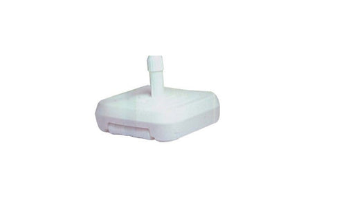 BASE PER OMBRELLONI IN PVC CON RUOTE PER PALI MM. 32/50 CM. 60X60 LT. 60