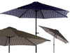 OMBRELLONE GIARDINO SPIAGGIA MARE ORIENTABILE COLORE BLU O TORTORA 270CM