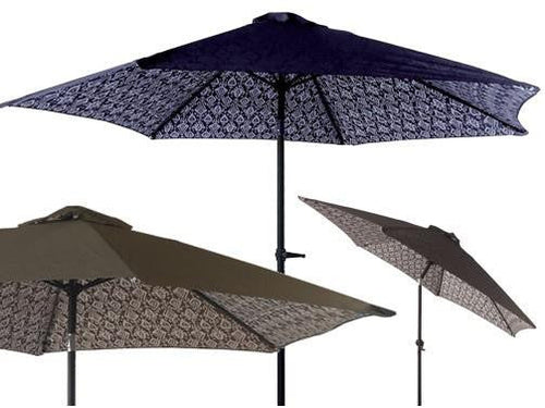 OMBRELLONE GIARDINO SPIAGGIA MARE ORIENTABILE COLORE BLU O TORTORA 270CM