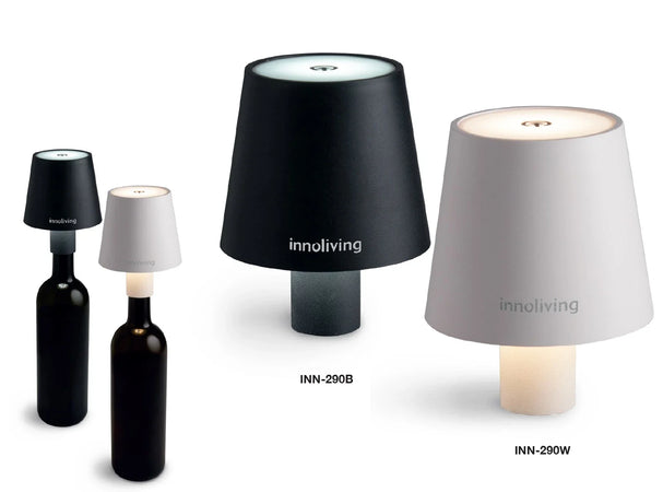 Innoliving - Lampada led per bottiglia - nera