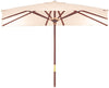 OMBRELLONE GIARDINO RETTANGOLARI IN LEGNO SUN TOP 300X400 ARREDO GIARDINO