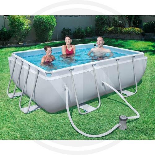 PISCINA FUORITERRA RETTANGOLARE RIGIDA ISEO 282X196X84H CM PISCINE FUORI TERRA