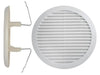 GRIGLIE GRIGLIA DI AREAZIONE TONDE ABS CON MOLLE 55/85 MM PEZZI 10