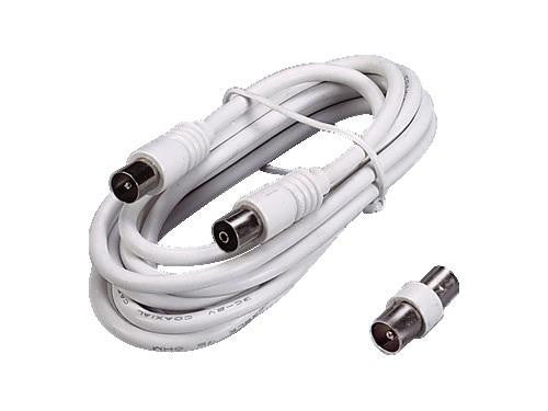 PROLUNGA ANTENNA CAVO TV CON ADATTATORE 5MT. CAVI ACCESSORI TV