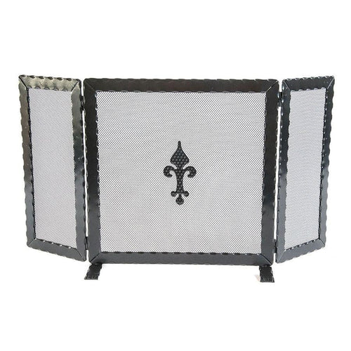 SCHERMI PARASCINTILLE SPORTELLO IN FERRO BATTUTO 2 ALI CM.86X18X46