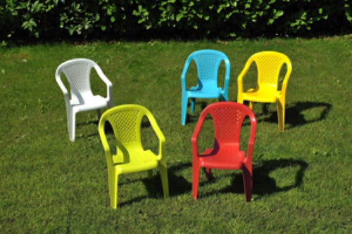 SEDIA DA GIARDINO BABY IN POLIPROPILENE DIVERSI COLORI CM. 36,5X40X52H PZ. 5