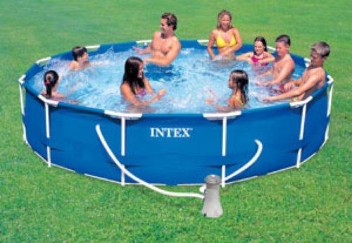 PISCINA FUORITERRA FRAME CON TELAIO TONDA INTEX CM. 366X76H CON POMPA