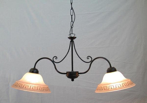 LAMPADARIO BILANCERE ATENA 2 LUCI LANTERNE LAMPIONE APPLIQUE