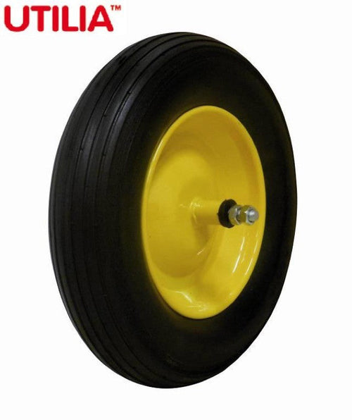 RUOTA PIENA PER CARRIOLA  mm. 350x80 CERCHIONE IN ACCIAIO