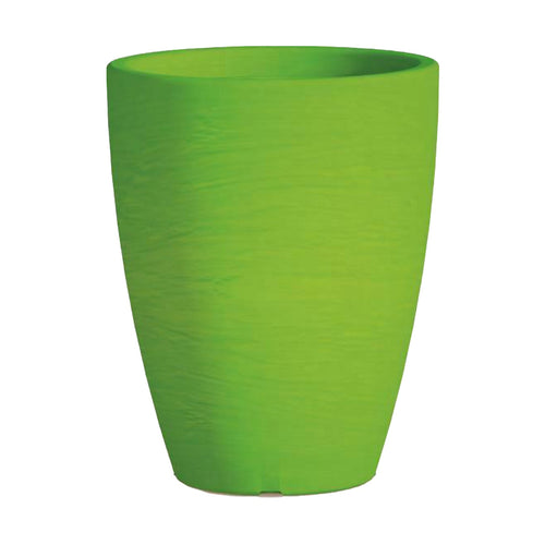 Vaso Cromia Adone rotondo decorazione in resina Made in Italy da h 38 cm